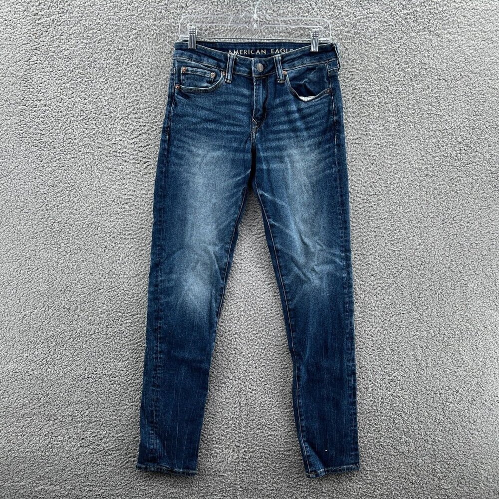 American Eagle Skinny Pants Jeans Mens 30×34 Next Level Air Flex Blue Stretch
